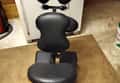 Seated massage chair